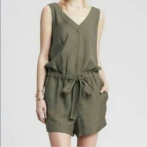 Banana Republic Olive Green Short Romper